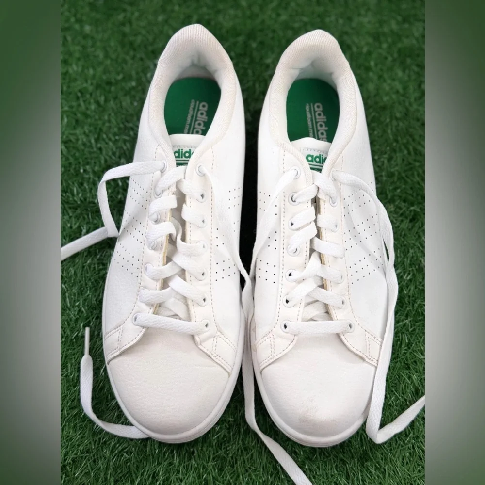 Adidas Cloudfoam Advantage Clean‎ 'Footwear White' AW3914 Size 9.5